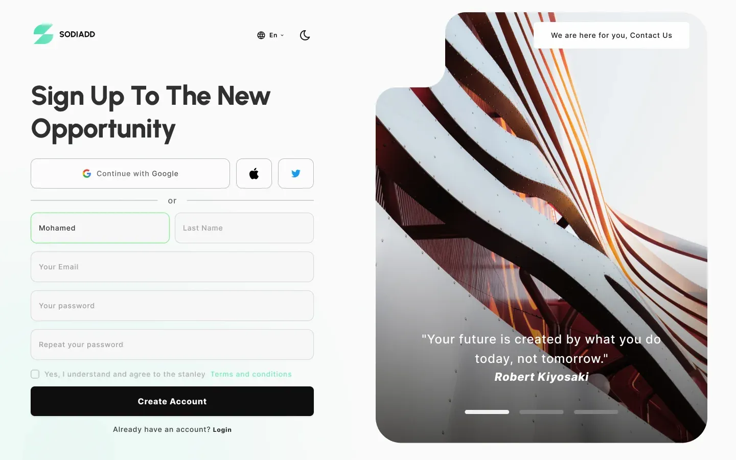 Screen 14 — design proposal